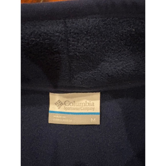 New Columbia Sequoia Grove Full Zip M Fleece Jacket Mens Medium Blue NWT - Picture 4 of 8